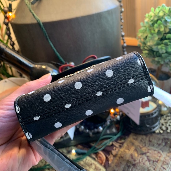 Authentic KATE SPADE Saffiano leather snap flap Minnie Bow crossbody - Picture 6 of 12